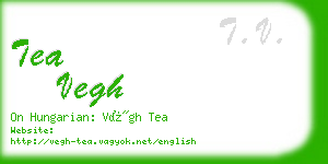 tea vegh business card
